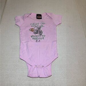 Harley-Davidson Pink Baby Bodysuit